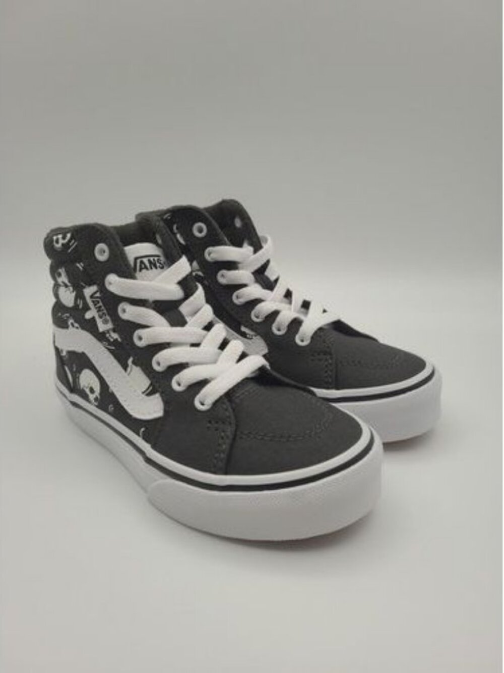 Vans Filmore Hi Glow In The Dark Skulls Youth Size 11 Black White Skate Shoes